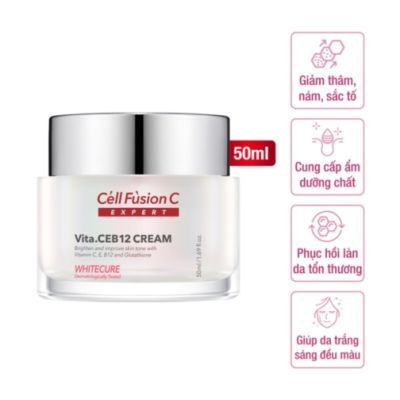 Kem dưỡng trắng & đều màu da 50ml - Cell Fusion C Expert WhiteCure Vita.CEB12 CreamKem dưỡng trắng & đều màu da 50ml - Cell Fusion C Expert WhiteCure Vita.CEB12 Cream