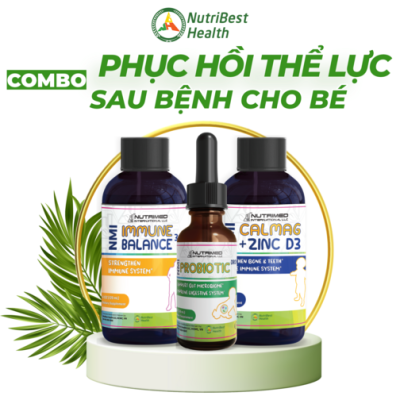 Combo cho bé phục hồi thể lực sau bệnh